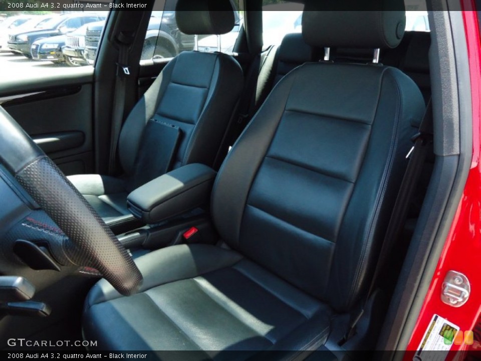 Black Interior Front Seat for the 2008 Audi A4 3.2 quattro Avant #67477894