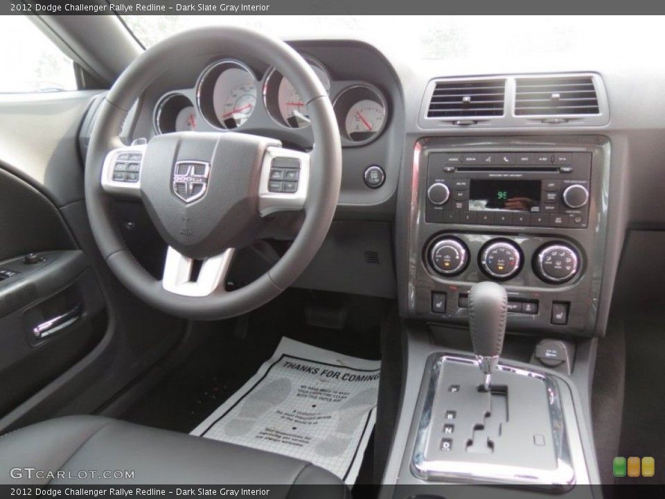Dark Slate Gray Interior Dashboard for the 2012 Dodge Challenger Rallye Redline #67478530