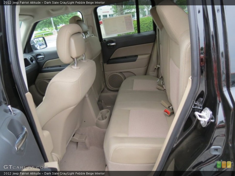 Dark Slate Gray/Light Pebble Beige Interior Rear Seat for the 2012 Jeep Patriot Altitude #67479076