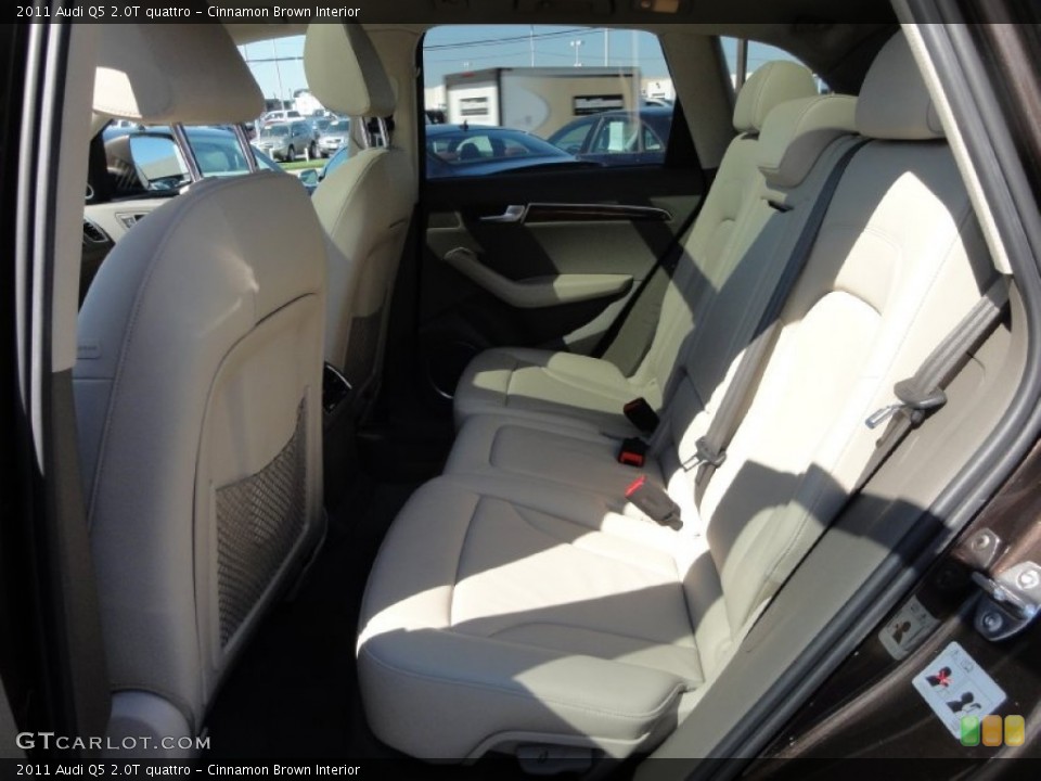 Cinnamon Brown Interior Rear Seat for the 2011 Audi Q5 2.0T quattro #67480888