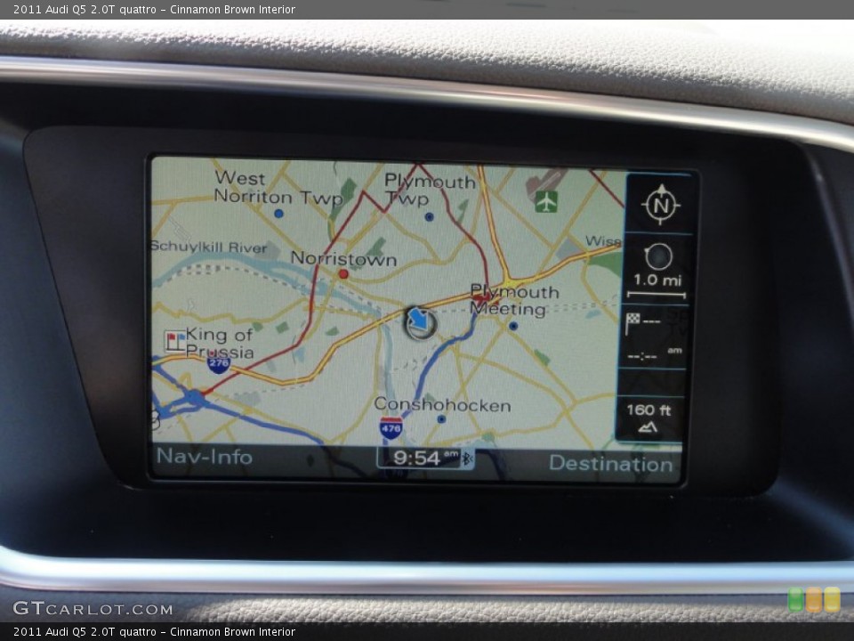 Cinnamon Brown Interior Navigation for the 2011 Audi Q5 2.0T quattro #67480996