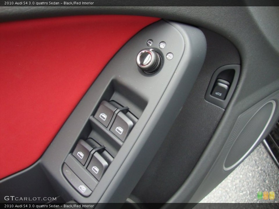 Black/Red Interior Controls for the 2010 Audi S4 3.0 quattro Sedan #67481536