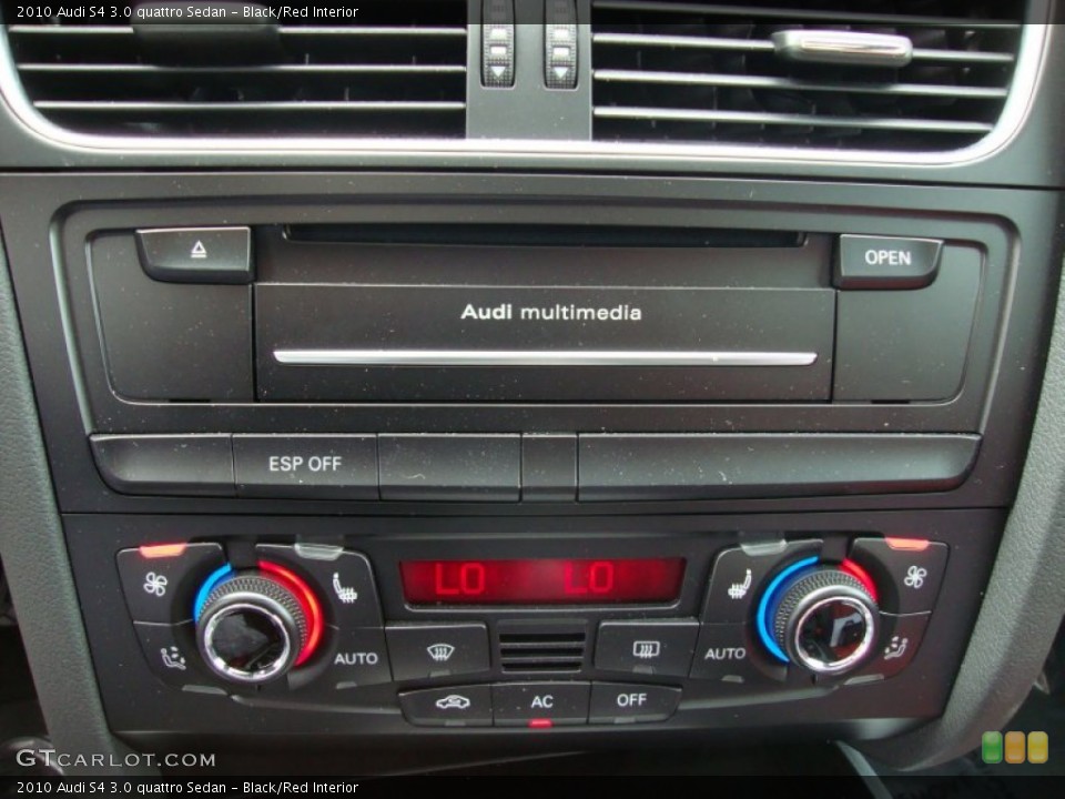 Black/Red Interior Controls for the 2010 Audi S4 3.0 quattro Sedan #67481683