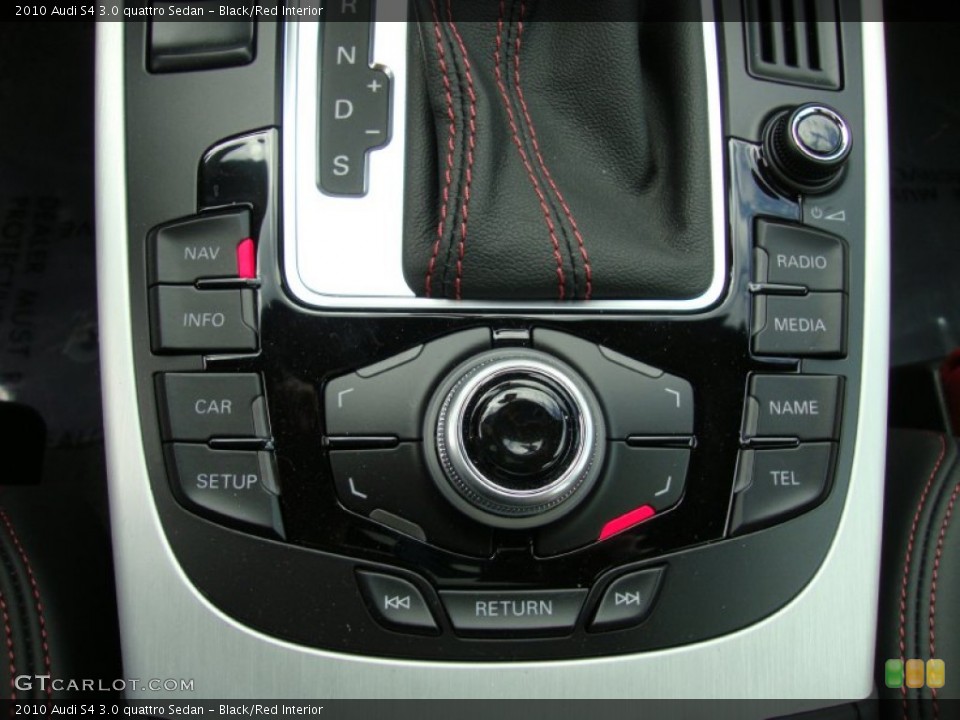 Black/Red Interior Controls for the 2010 Audi S4 3.0 quattro Sedan #67481698
