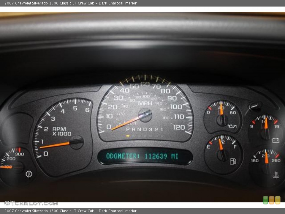 Dark Charcoal Interior Gauges for the 2007 Chevrolet Silverado 1500 Classic LT Crew Cab #67483963
