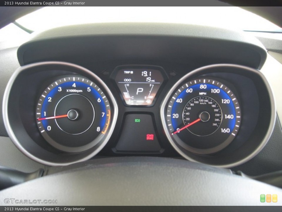 Gray Interior Gauges for the 2013 Hyundai Elantra Coupe GS #67486129