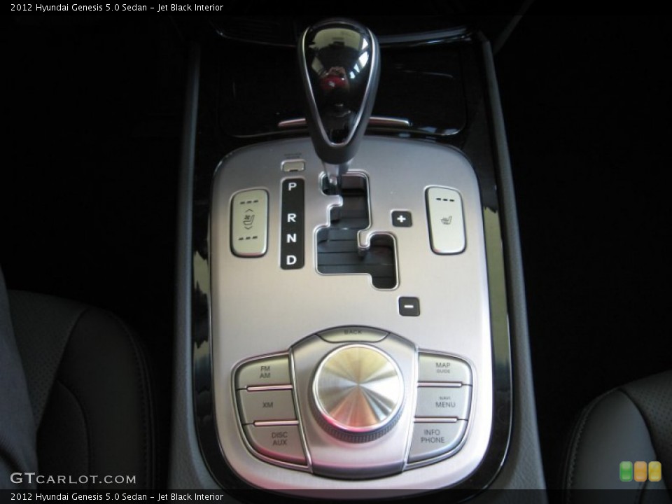 Jet Black Interior Transmission for the 2012 Hyundai Genesis 5.0 Sedan #67486456