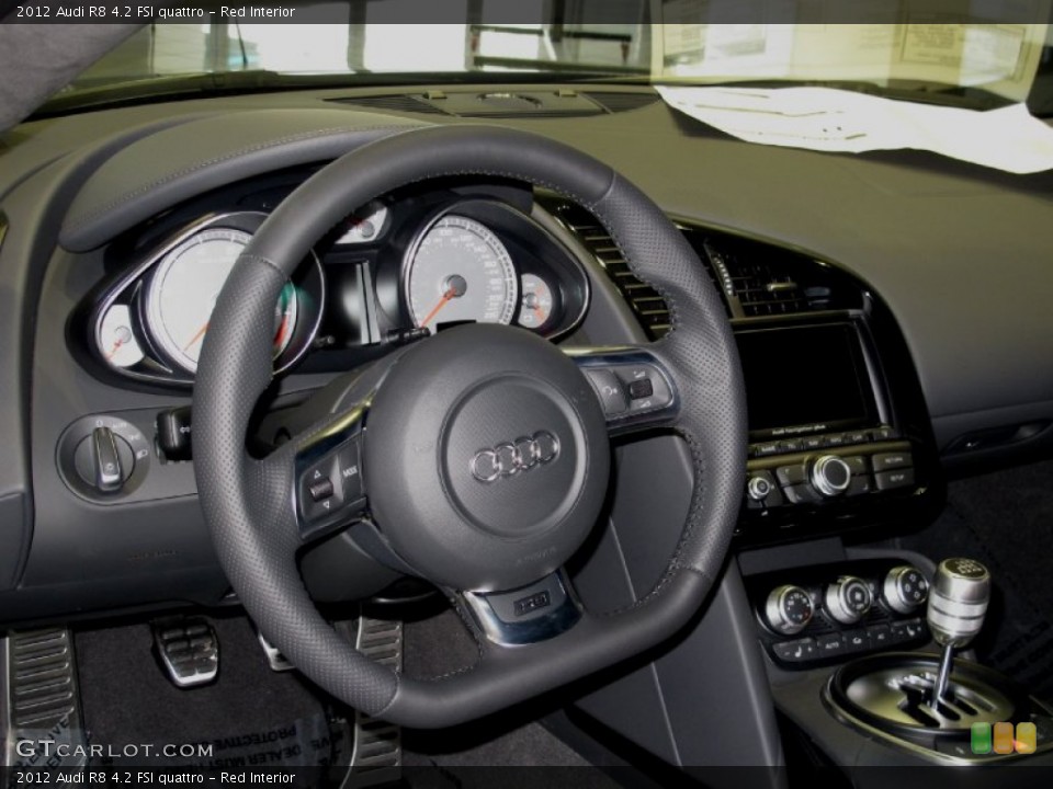 Red Interior Steering Wheel for the 2012 Audi R8 4.2 FSI quattro #67486950