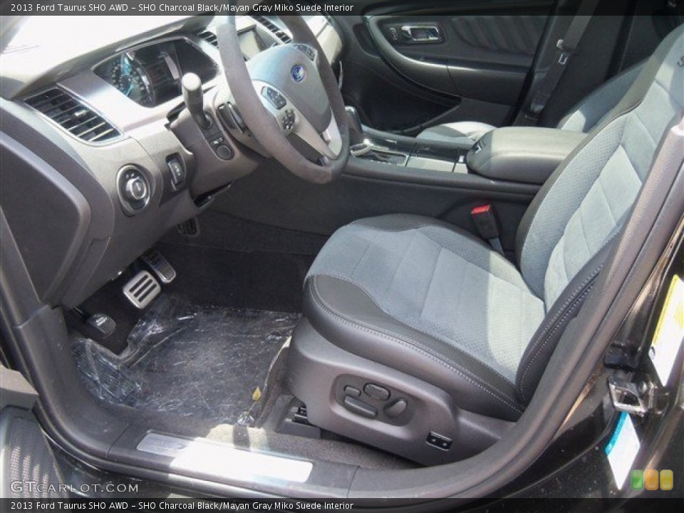 SHO Charcoal Black/Mayan Gray Miko Suede Interior Photo for the 2013 Ford Taurus SHO AWD #67487452