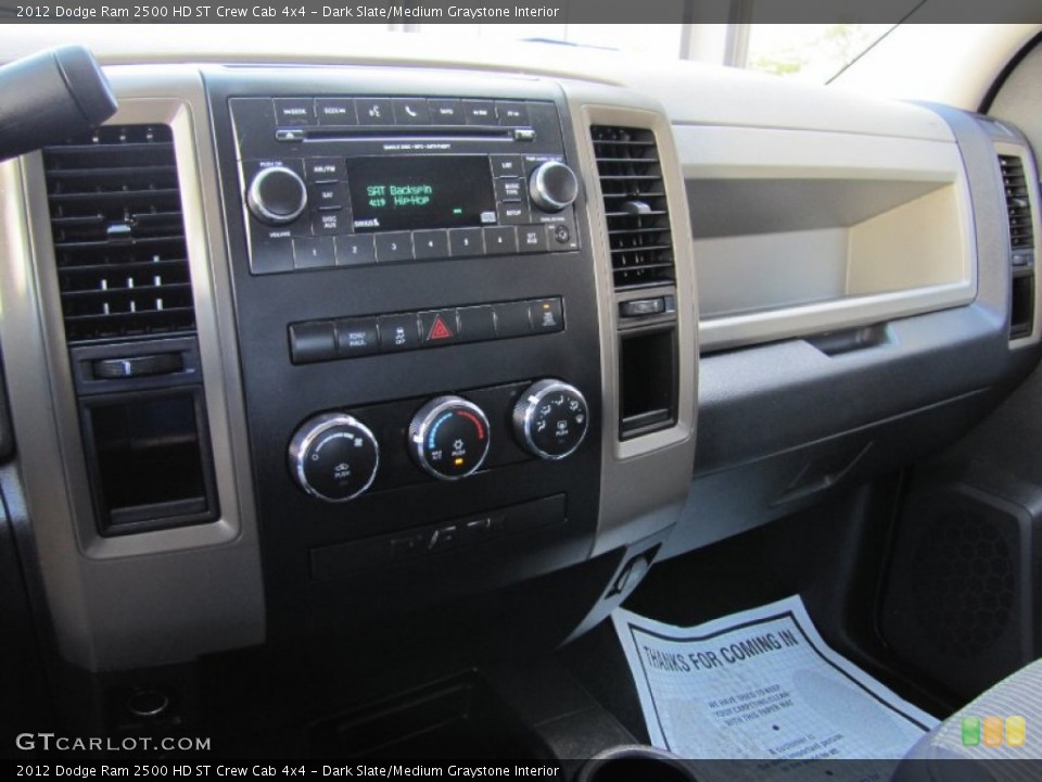 Dark Slate/Medium Graystone Interior Dashboard for the 2012 Dodge Ram 2500 HD ST Crew Cab 4x4 #67490500