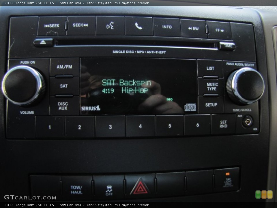Dark Slate/Medium Graystone Interior Audio System for the 2012 Dodge Ram 2500 HD ST Crew Cab 4x4 #67490506