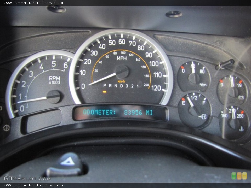 Ebony Interior Gauges for the 2006 Hummer H2 SUT #67491922