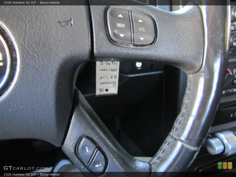 Ebony Interior Controls for the 2006 Hummer H2 SUT #67491931