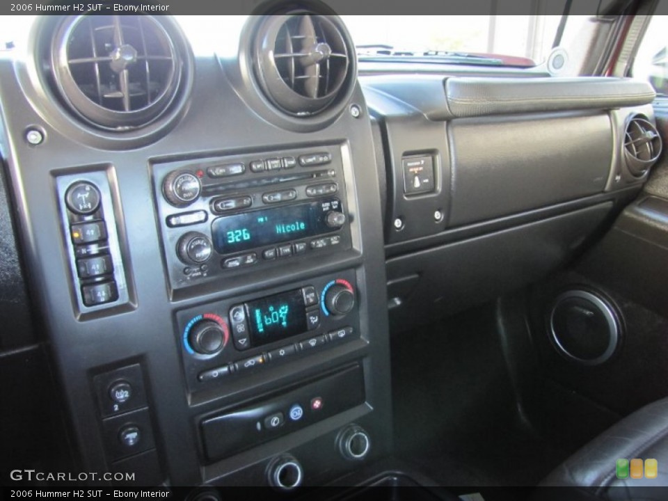 Ebony Interior Controls for the 2006 Hummer H2 SUT #67491949