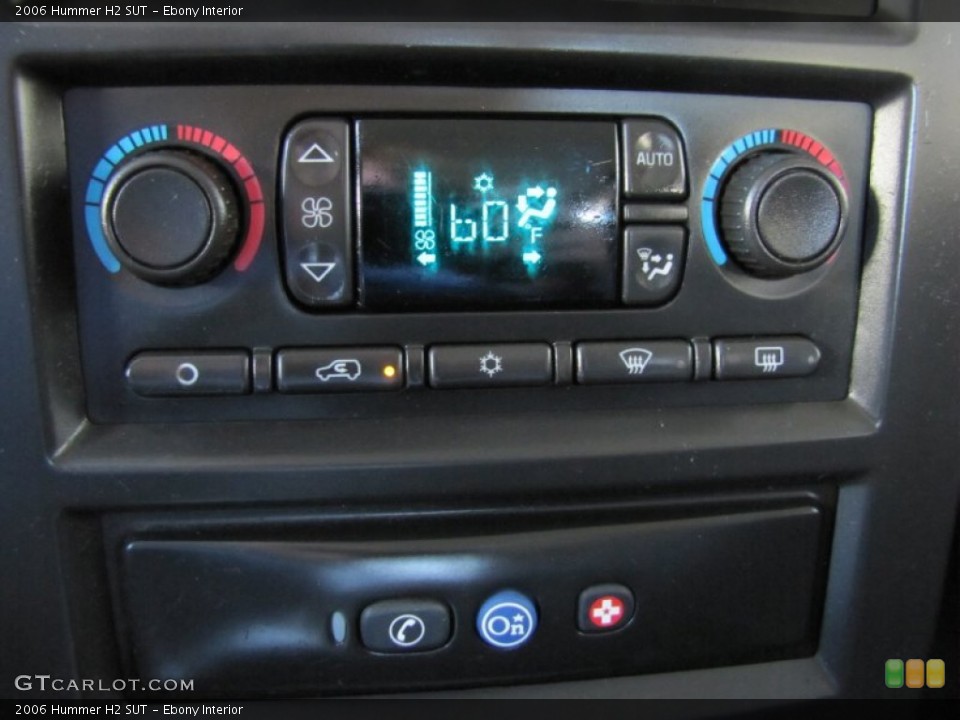 Ebony Interior Controls for the 2006 Hummer H2 SUT #67491958