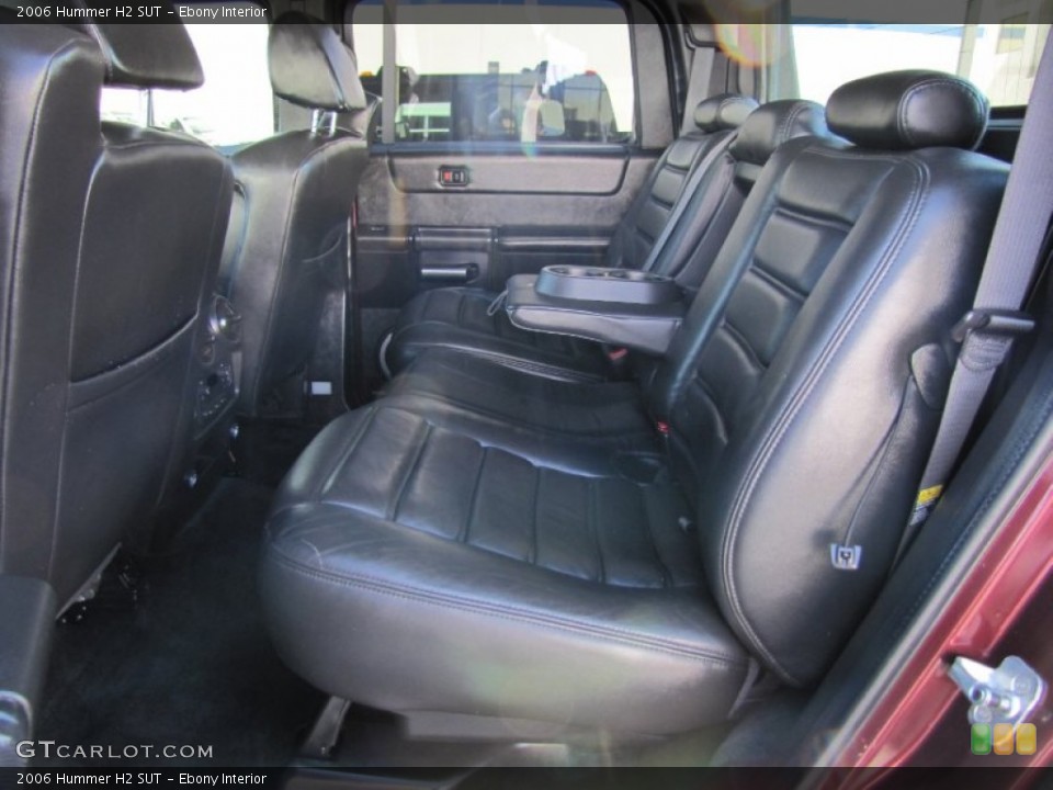 Ebony Interior Rear Seat for the 2006 Hummer H2 SUT #67491979