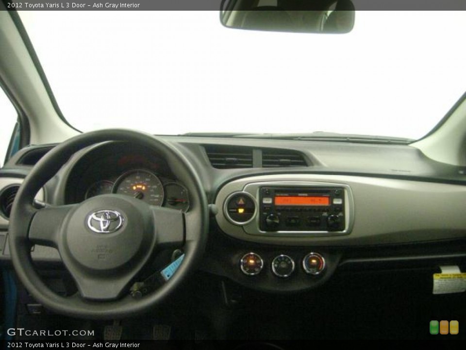 Ash Gray Interior Dashboard for the 2012 Toyota Yaris L 3 Door #67495973