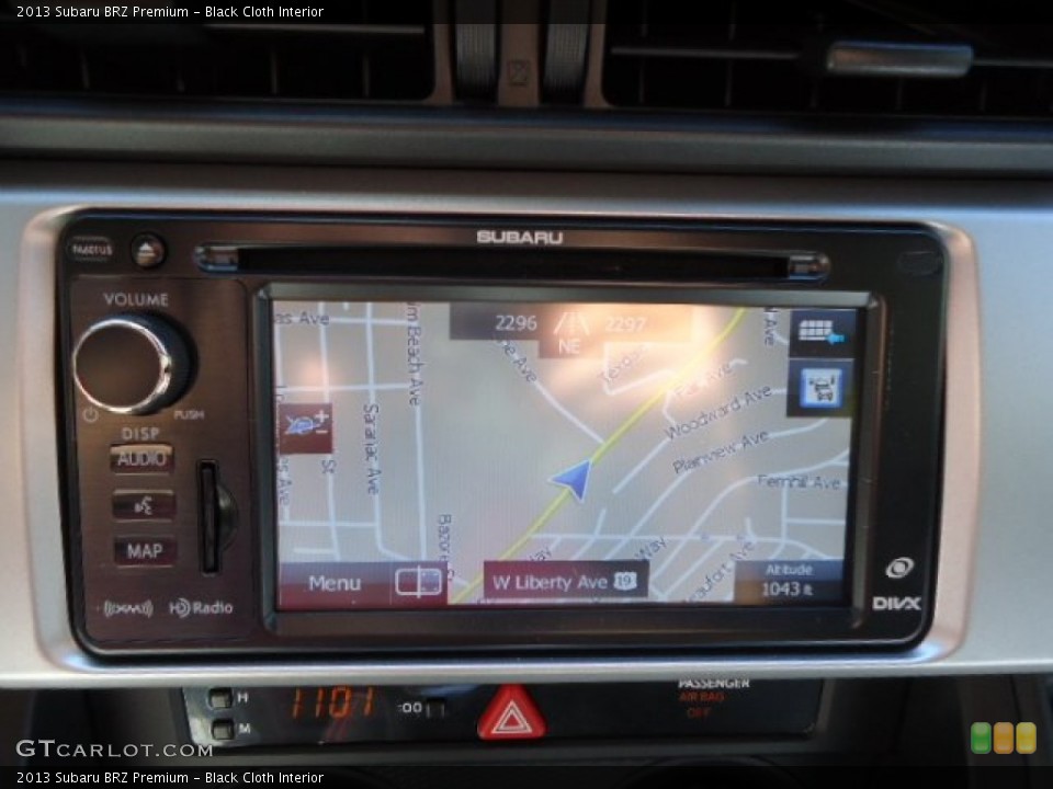 Black Cloth Interior Navigation For The 2013 Subaru Brz