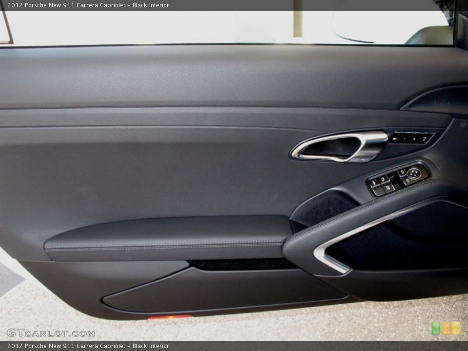 Black Interior Door Panel for the 2012 Porsche New 911 Carrera Cabriolet #67502693
