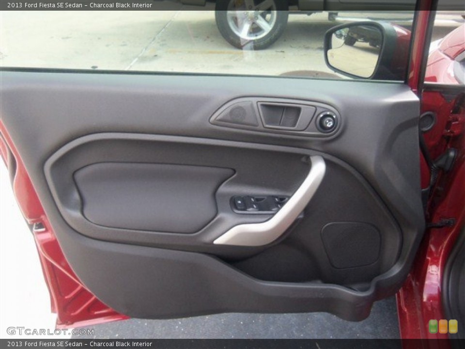 Charcoal Black Interior Door Panel for the 2013 Ford Fiesta SE Sedan #67505216