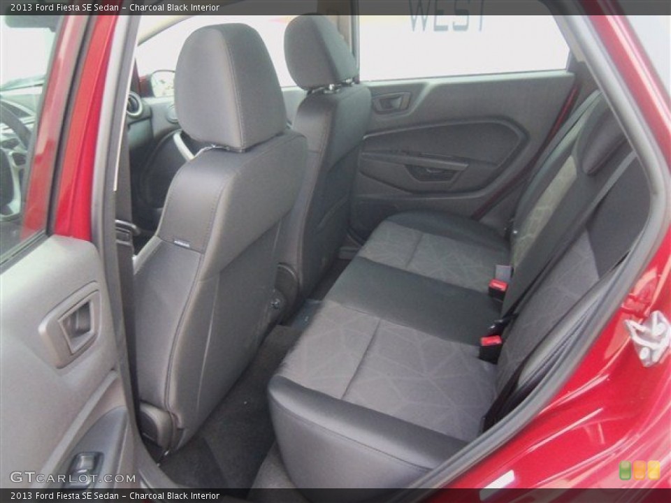 Charcoal Black Interior Rear Seat for the 2013 Ford Fiesta SE Sedan #67505225