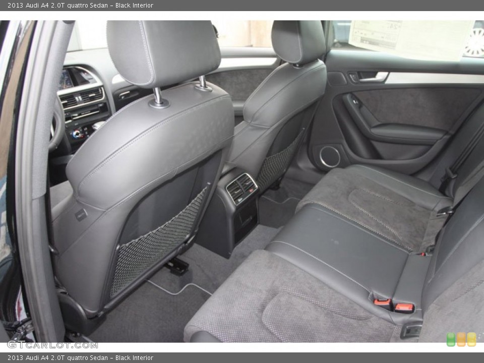 Black Interior Rear Seat for the 2013 Audi A4 2.0T quattro Sedan #67513738