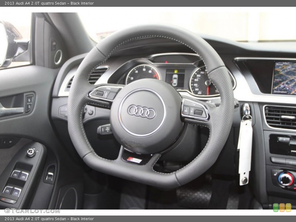 Black Interior Steering Wheel for the 2013 Audi A4 2.0T quattro Sedan #67513756