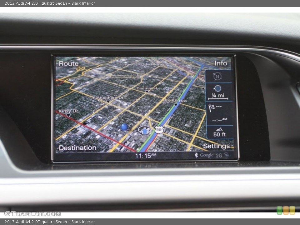 Black Interior Navigation for the 2013 Audi A4 2.0T quattro Sedan #67513765