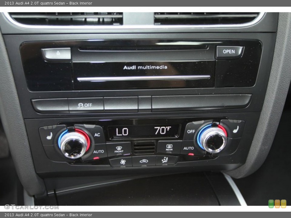 Black Interior Controls for the 2013 Audi A4 2.0T quattro Sedan #67513793