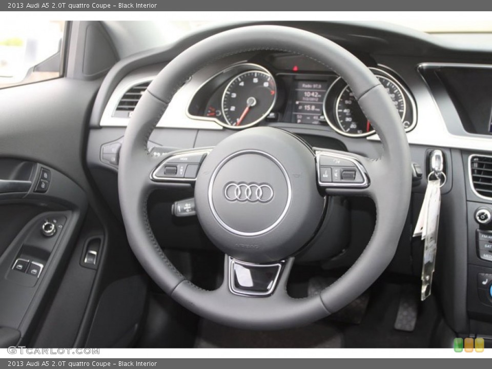 Black Interior Steering Wheel for the 2013 Audi A5 2.0T quattro Coupe #67515518