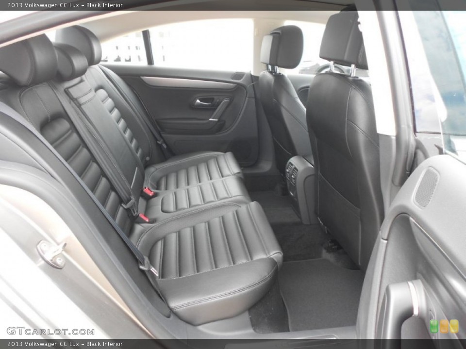 Black Interior Rear Seat for the 2013 Volkswagen CC Lux #67522046