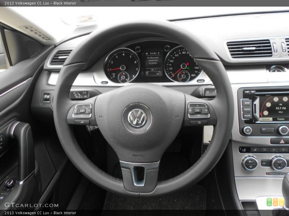 Black Interior Steering Wheel for the 2013 Volkswagen CC Lux #67522064