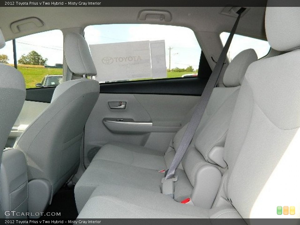 Misty Gray Interior Rear Seat for the 2012 Toyota Prius v Two Hybrid #67523968