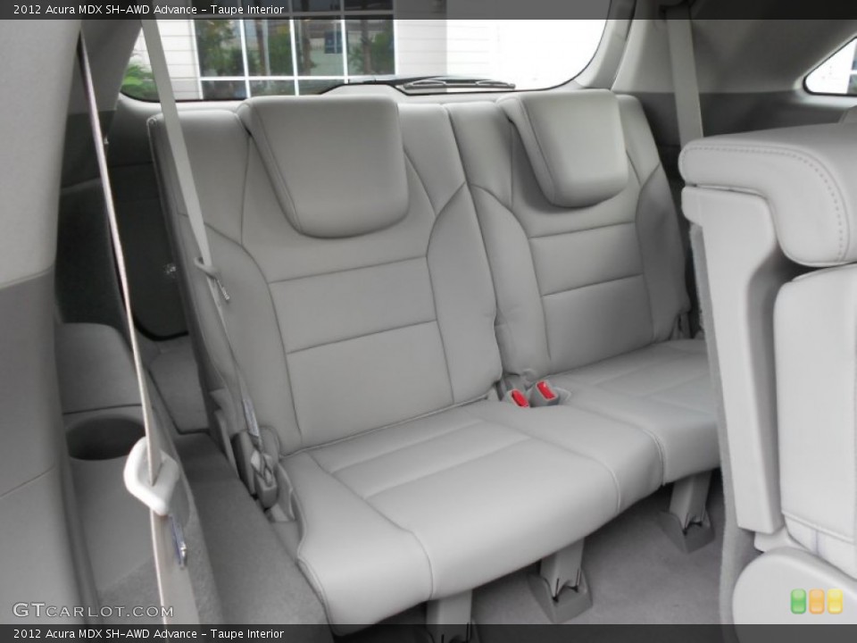 Taupe Interior Rear Seat for the 2012 Acura MDX SH-AWD Advance #67524518