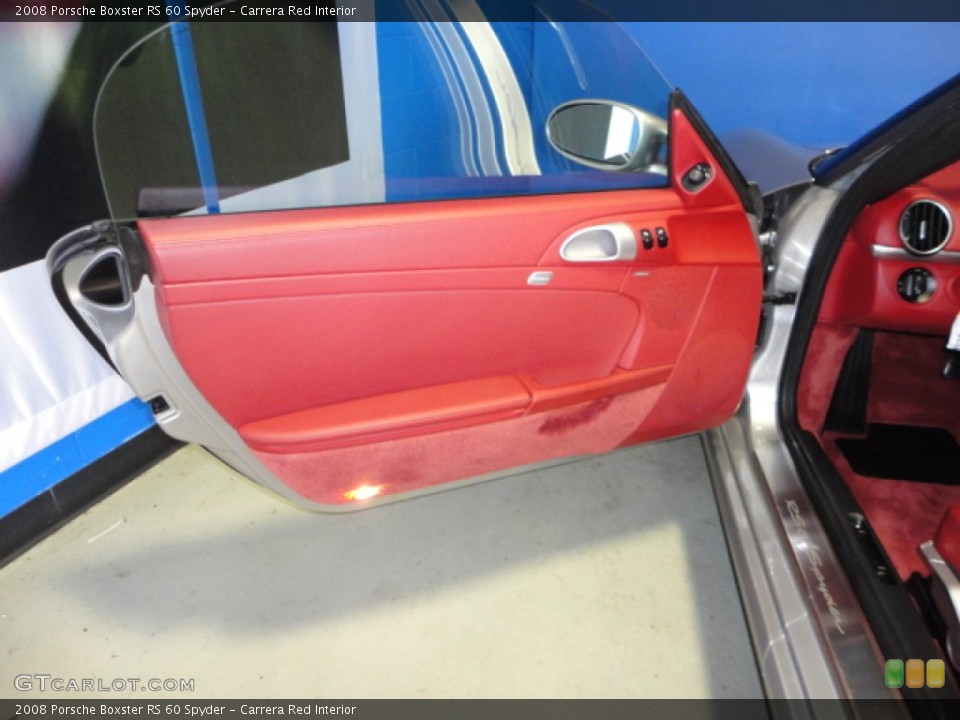 Carrera Red Interior Door Panel for the 2008 Porsche Boxster RS 60 Spyder #67529018