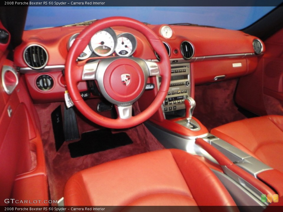 Carrera Red Interior Prime Interior for the 2008 Porsche Boxster RS 60 Spyder #67529045