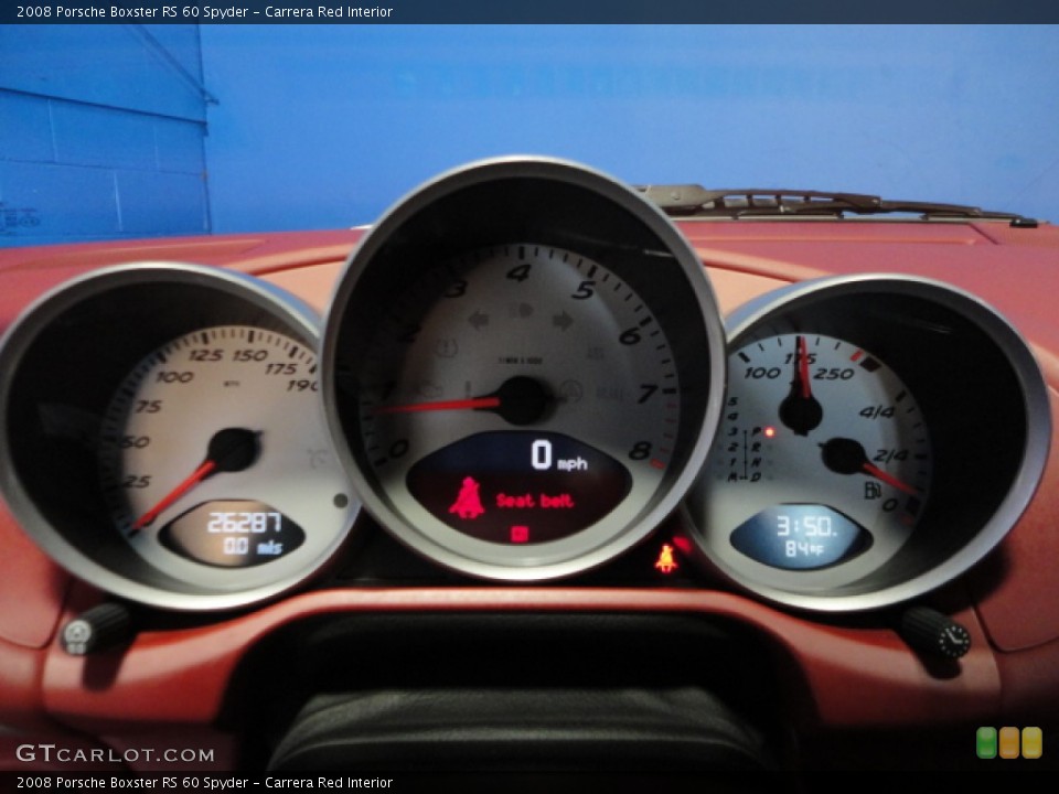 Carrera Red Interior Gauges for the 2008 Porsche Boxster RS 60 Spyder #67529054