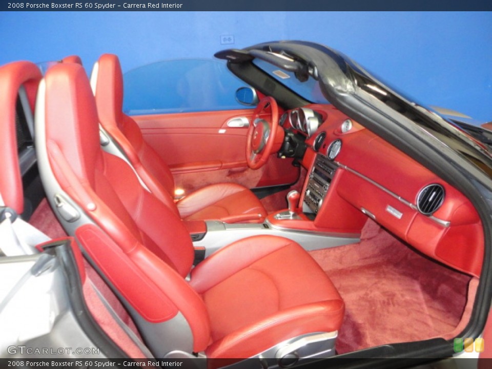 Carrera Red Interior Front Seat for the 2008 Porsche Boxster RS 60 Spyder #67529118