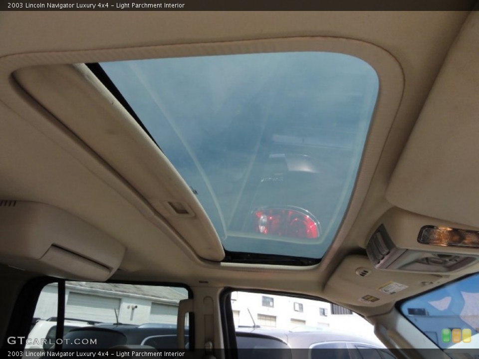 Light Parchment Interior Sunroof for the 2003 Lincoln Navigator Luxury 4x4 #67529885