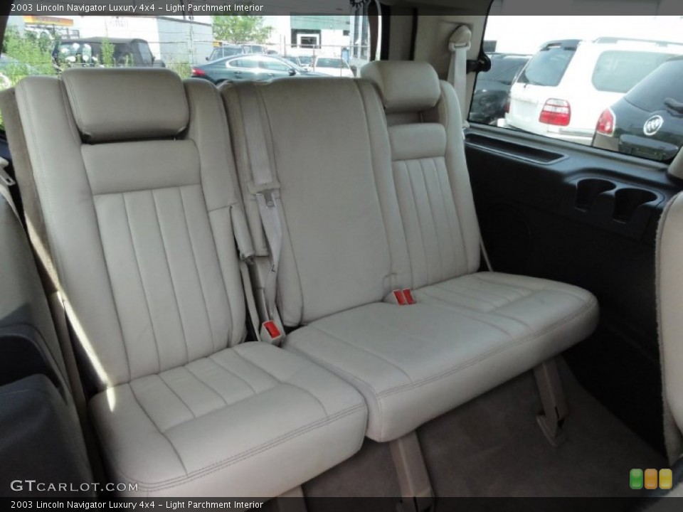 Light Parchment Interior Rear Seat for the 2003 Lincoln Navigator Luxury 4x4 #67529912