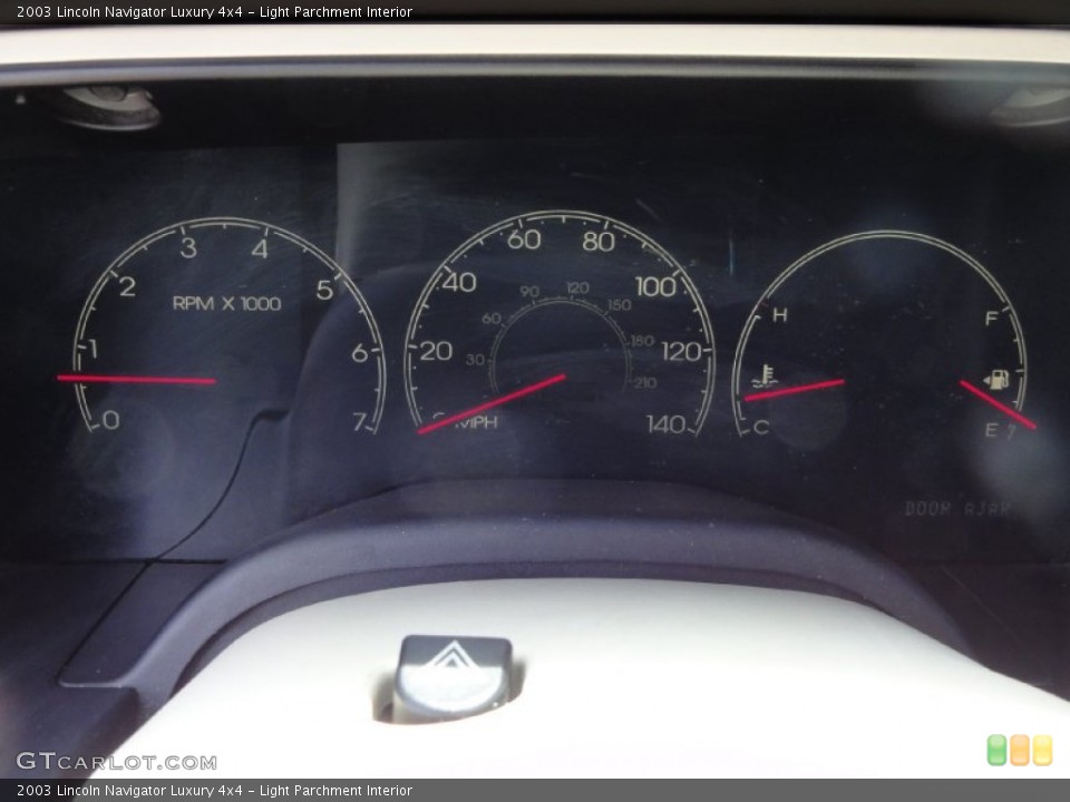 Light Parchment Interior Gauges for the 2003 Lincoln Navigator Luxury 4x4 #67530071