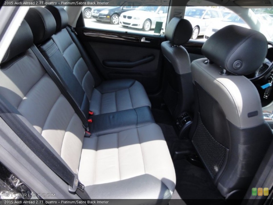 Platinum/Sabre Black Interior Rear Seat for the 2005 Audi Allroad 2.7T quattro #67530326