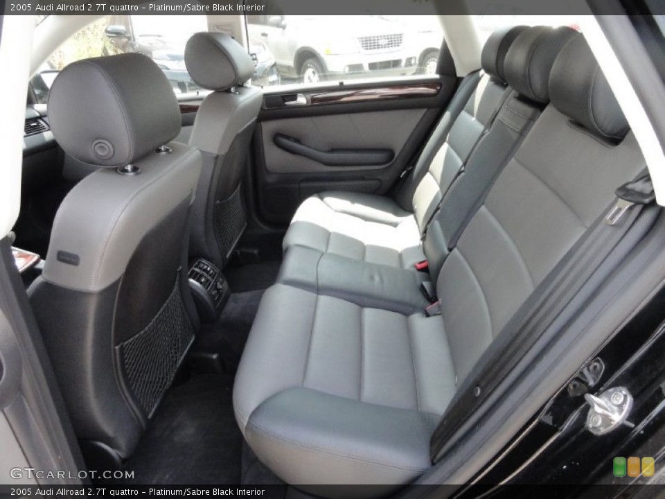 Platinum/Sabre Black Interior Rear Seat for the 2005 Audi Allroad 2.7T quattro #67530344