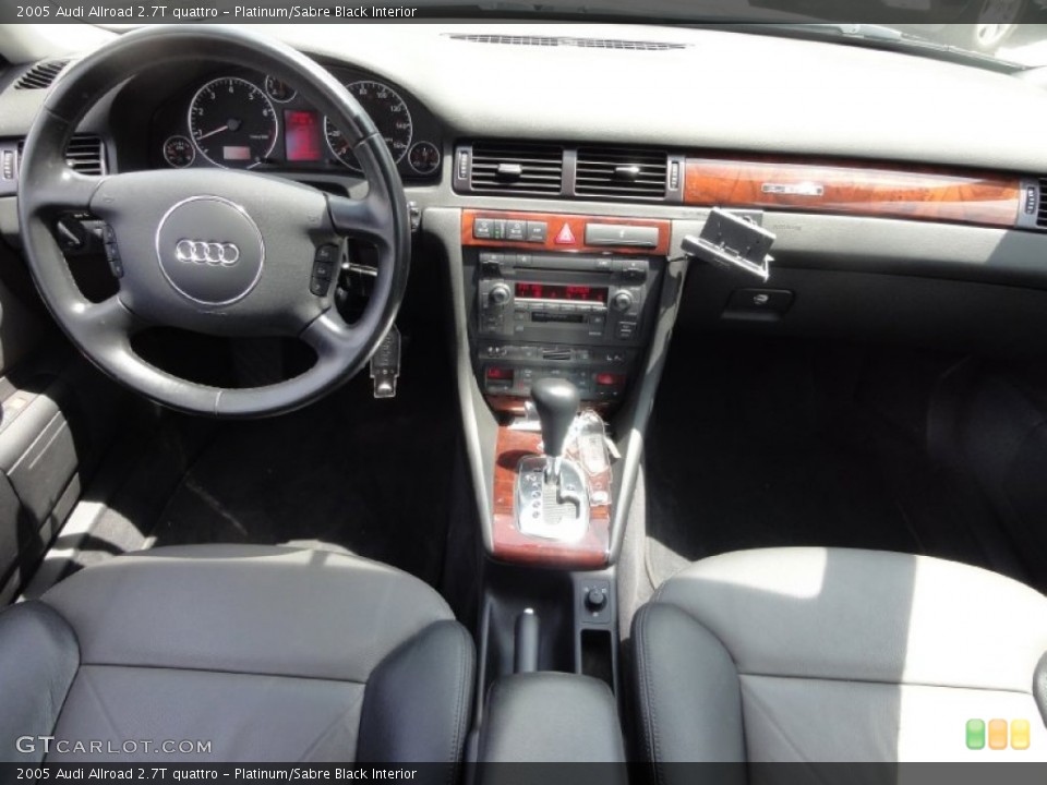 Platinum/Sabre Black Interior Dashboard for the 2005 Audi Allroad 2.7T quattro #67530359