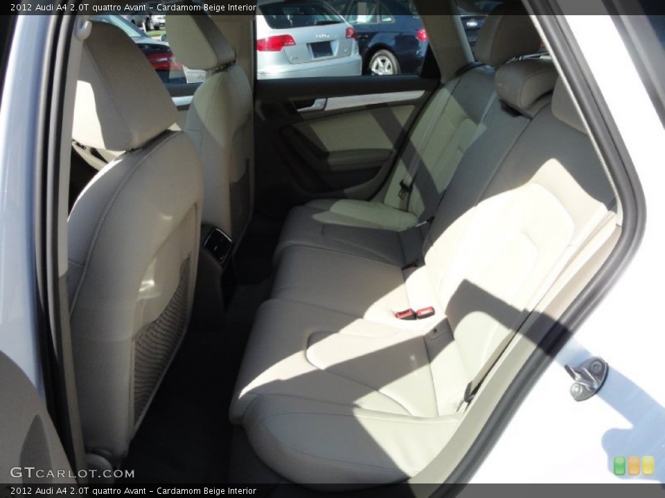 Cardamom Beige Interior Rear Seat for the 2012 Audi A4 2.0T quattro Avant #67531961