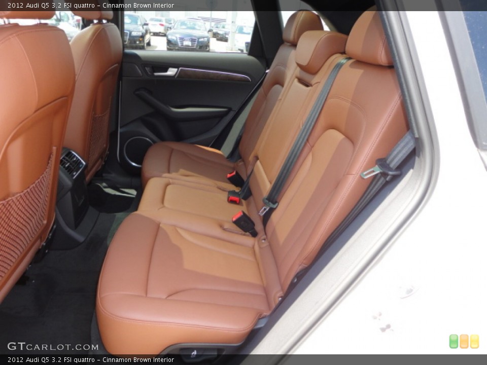 Cinnamon Brown Interior Rear Seat for the 2012 Audi Q5 3.2 FSI quattro #67532309