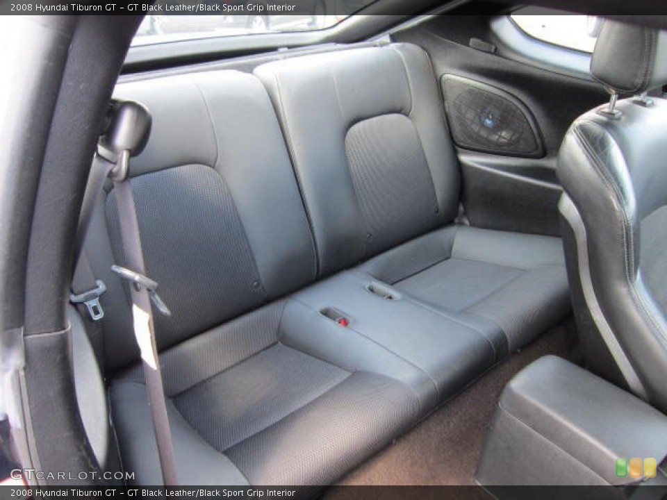 GT Black Leather/Black Sport Grip Interior Photo for the 2008 Hyundai Tiburon GT #67532915