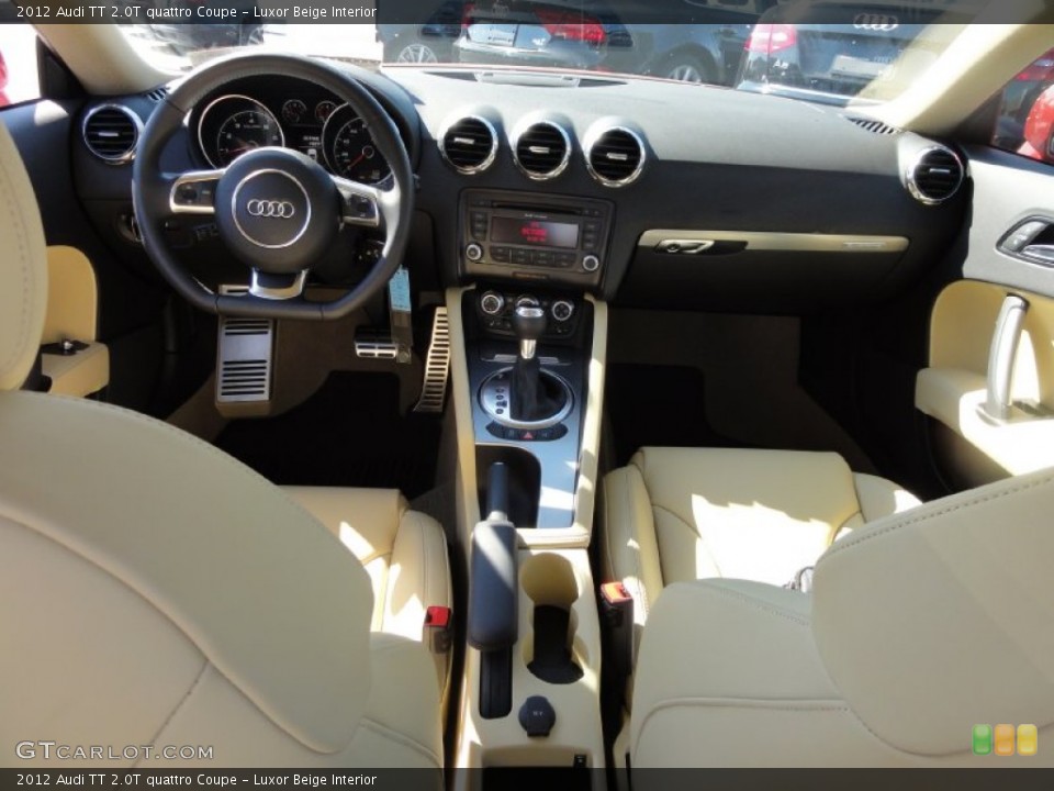 Luxor Beige Interior Dashboard for the 2012 Audi TT 2.0T quattro Coupe #67533014