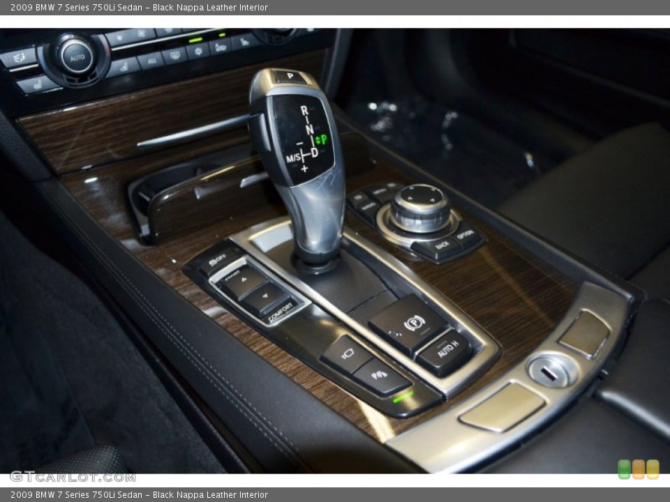 Black Nappa Leather Interior Transmission for the 2009 BMW 7 Series 750Li Sedan #67533191