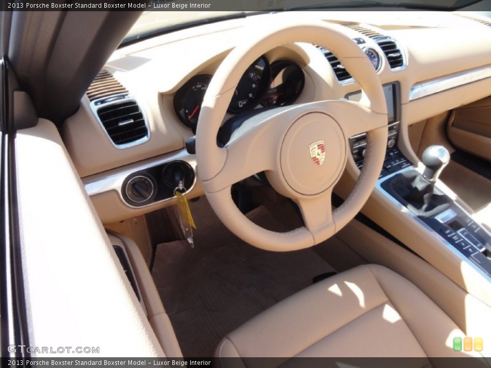 Luxor Beige Interior Steering Wheel for the 2013 Porsche Boxster  #67533594